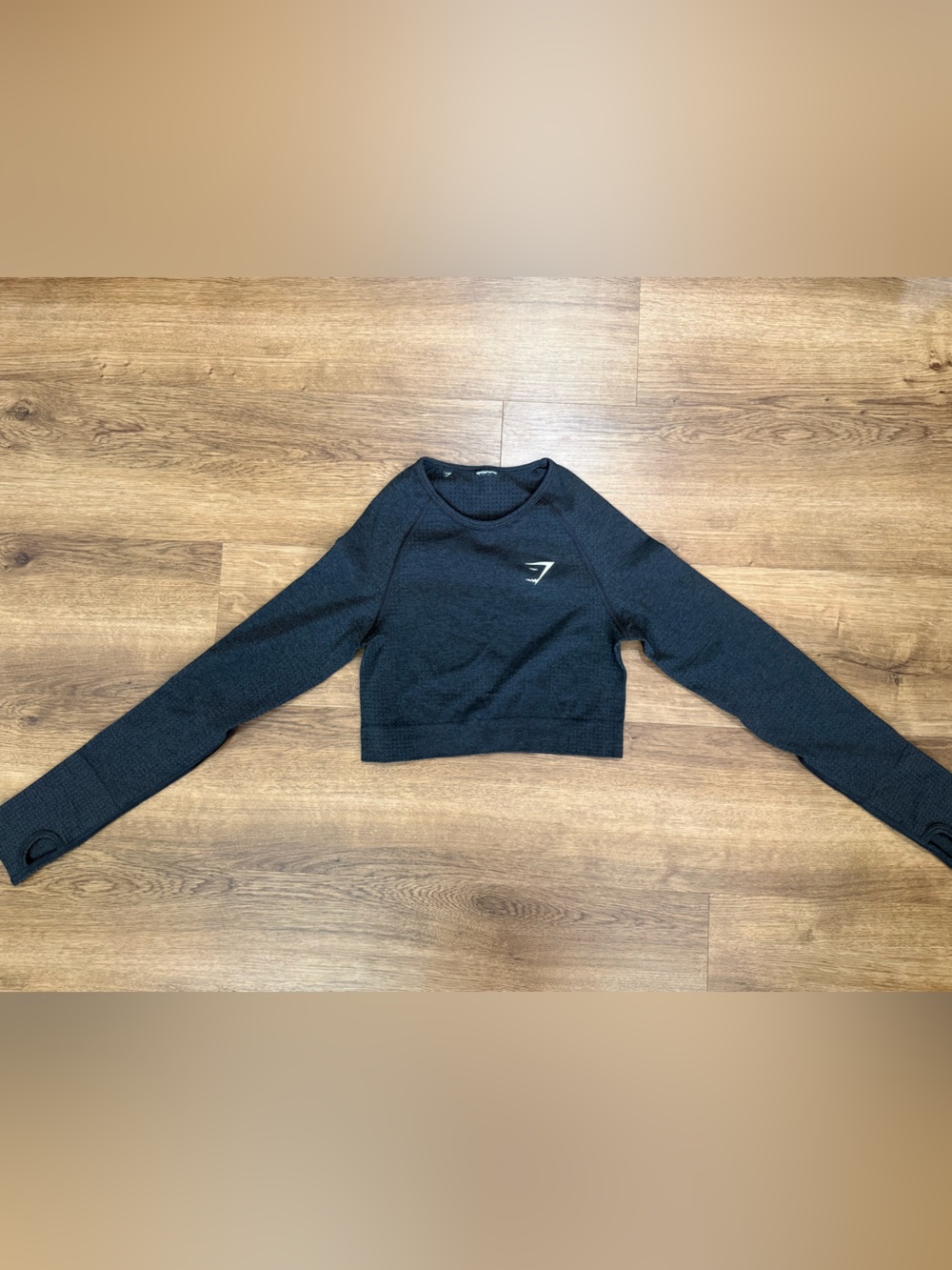 Gymshark Black Cropped Long-Sleeve